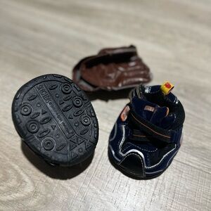 Build a bear sneakers and baseball glove